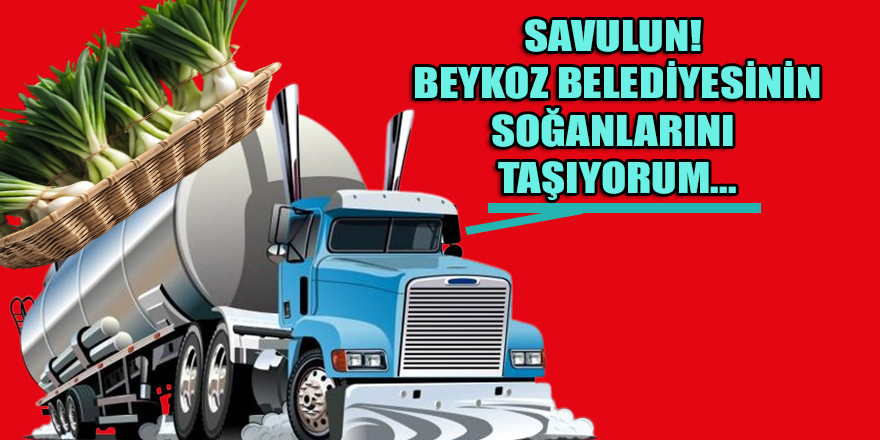 İhaleci şirket, Beykoz belediyesinin soğan, kereviz, havuç, maydanoz vb. sebzelerinin nakliyesini mazot tankeri ile gerçekleştirmiş!