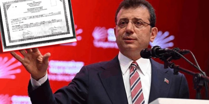 İmamoğlu'nun diploması iptal edildi!