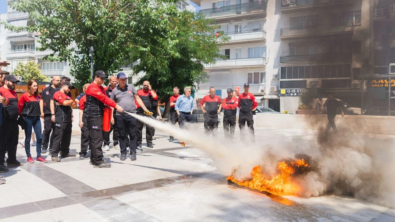 Balçova’da yangın tatbikatı!