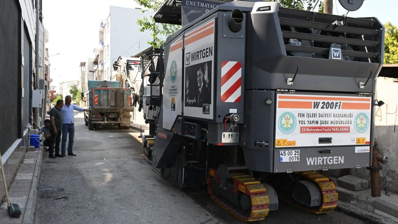 Manisa'da asfalt çalışmaları başladı!