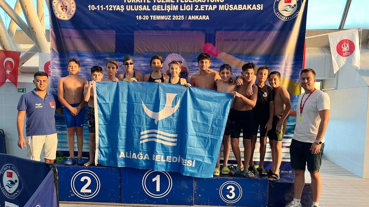 Aliağalı sporculardan yüzmede büyük başarı