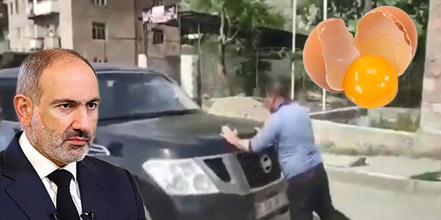 Ermenistan Başbakanı Paşinyan'nın konvoyuna yumurtalı saldırı