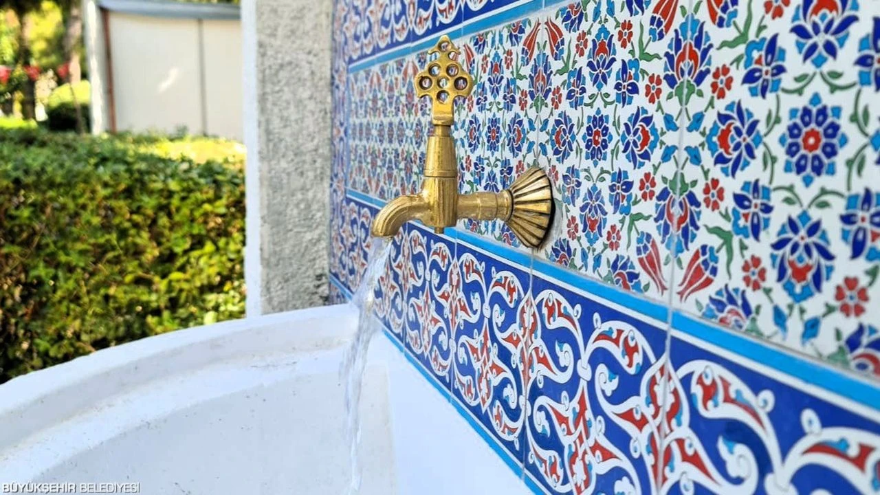 Kültürpark’ın tarihi çeşmesi yenilendi!