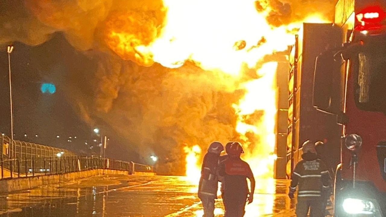 Aliağa' da korku dolu anlar.... Faciaya kıl payı!