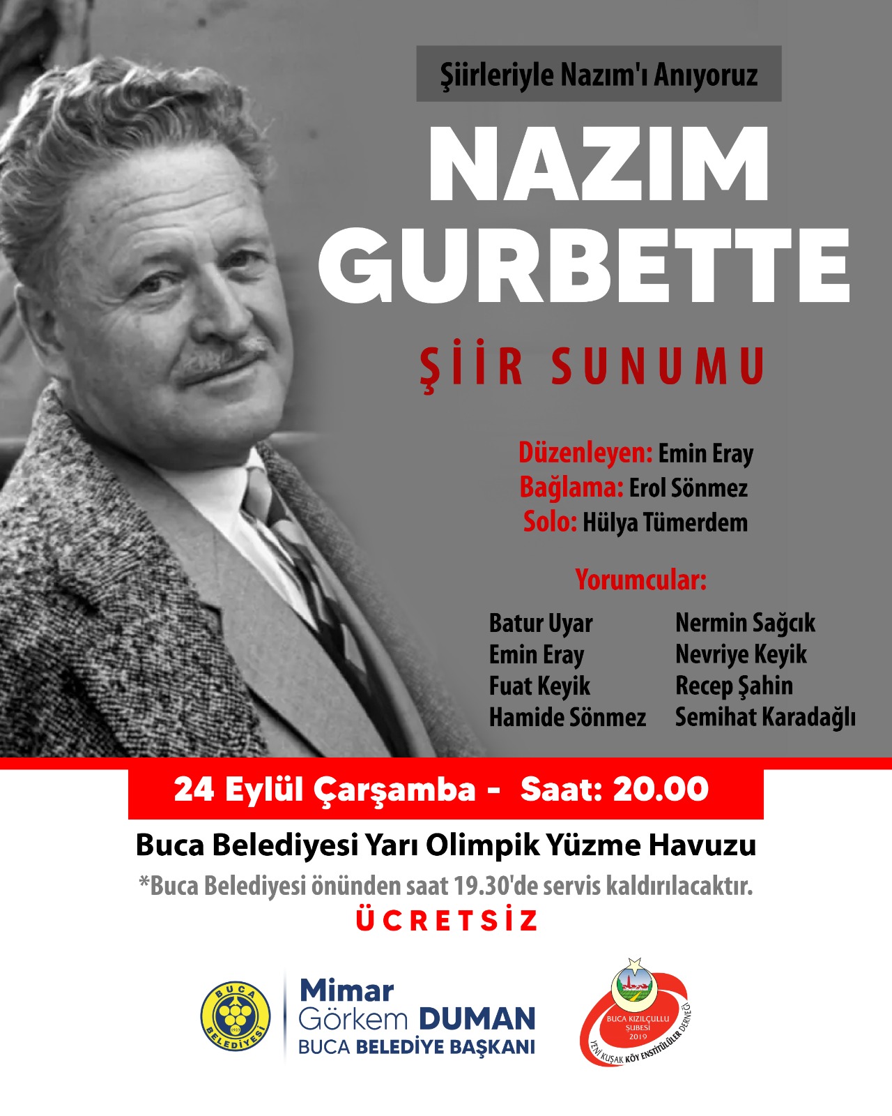Nâzım Hikmet en güzel eserleriyle Buca’da anılacak