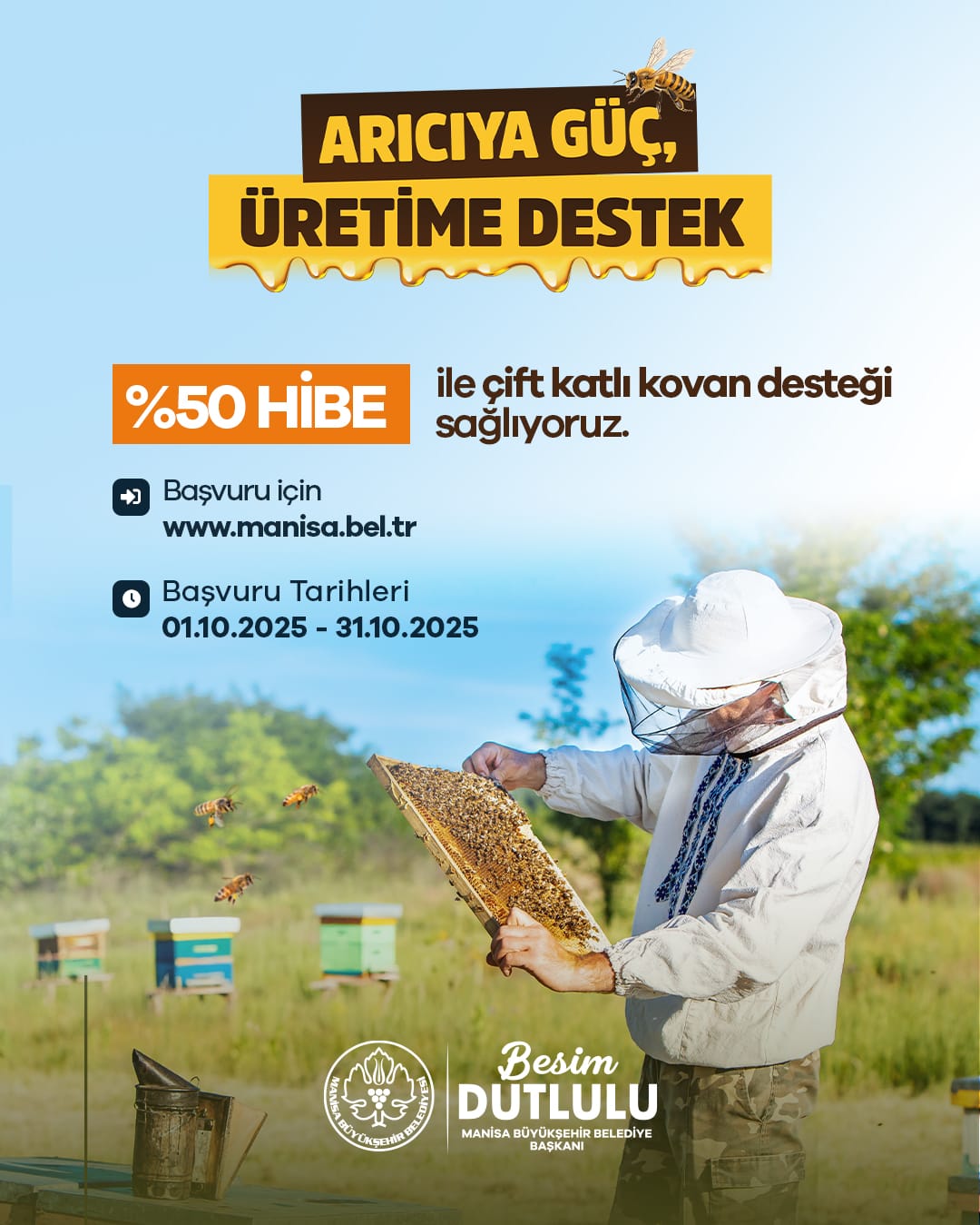 Büyükşehir’den Üreticilere Yüzde 50 Hibeli Kovan Desteği