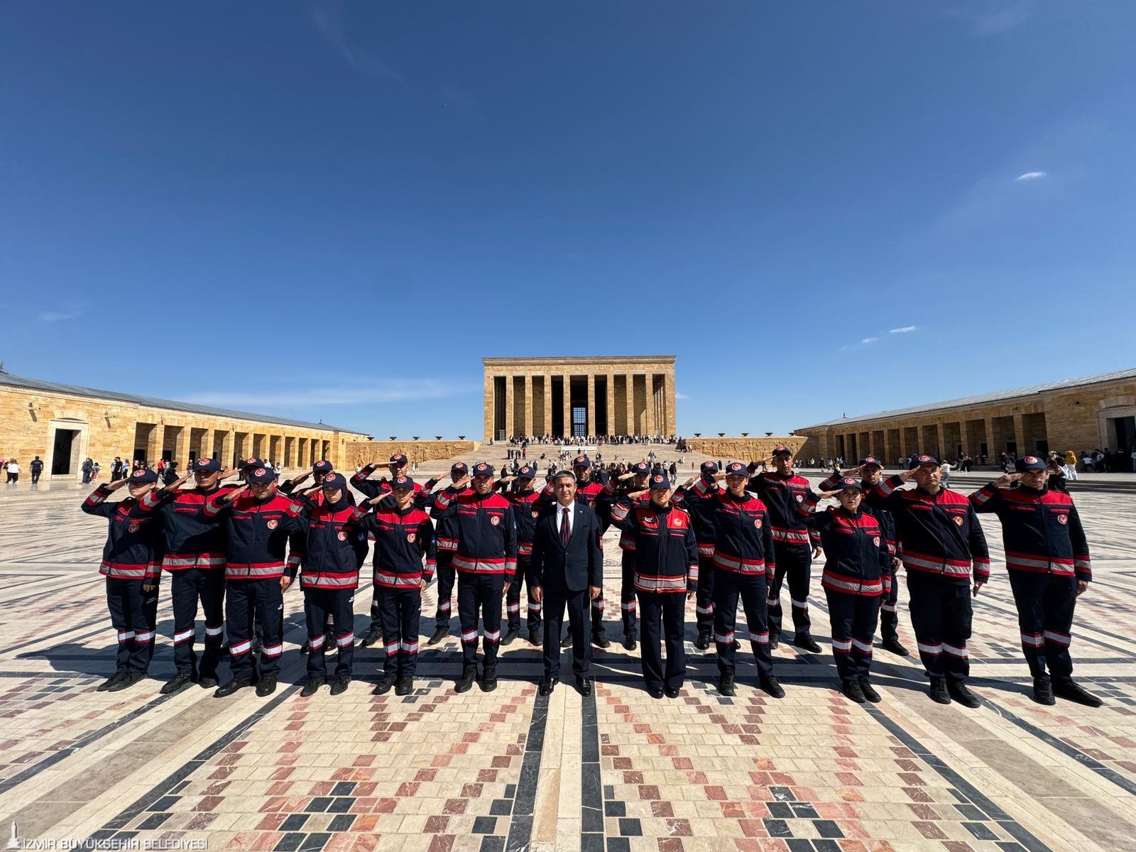 İtfaiyeciler Ata’nın huzuruna çıktı