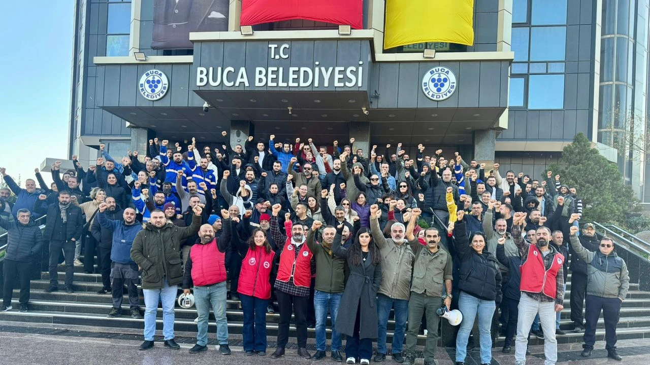 Buca’da iş bırakma 2'nci gününde… ‘Ekmek mücadelesi namus mücadelesidir’