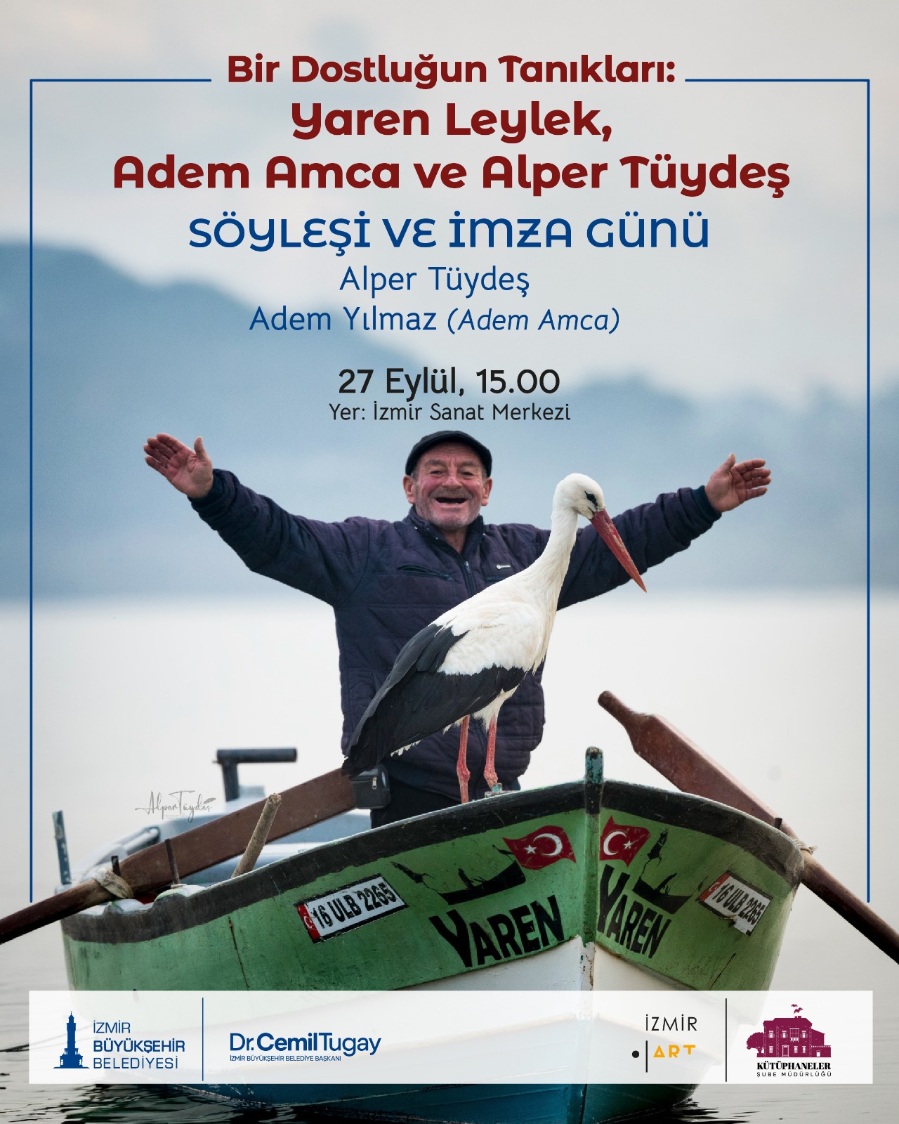 Yaren Leylek ve Adem amcanın dostluğu İzmir Sanat’ta