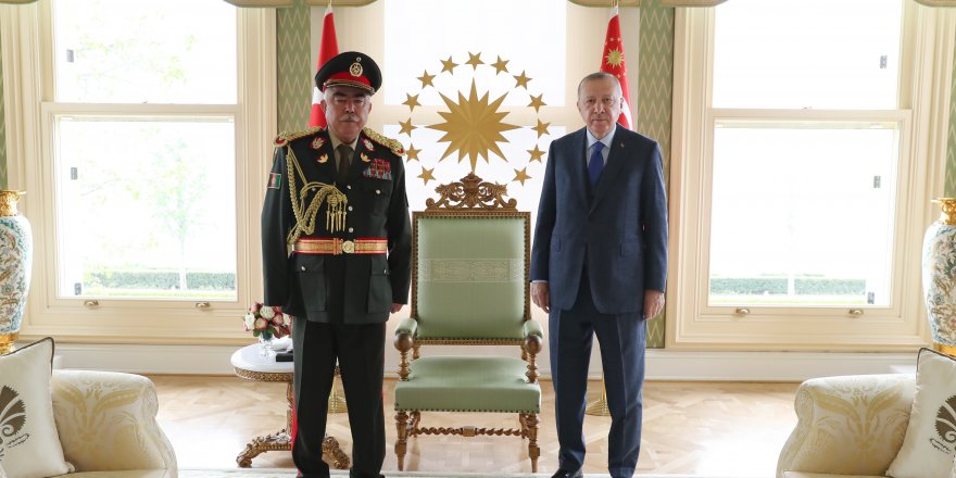 Cumhurbaşkanı Erdoğan, Afganistan'ın eski Cumhurbaşkanı Yardımcısı Mareşal Raşid Dostum'u kabul etti