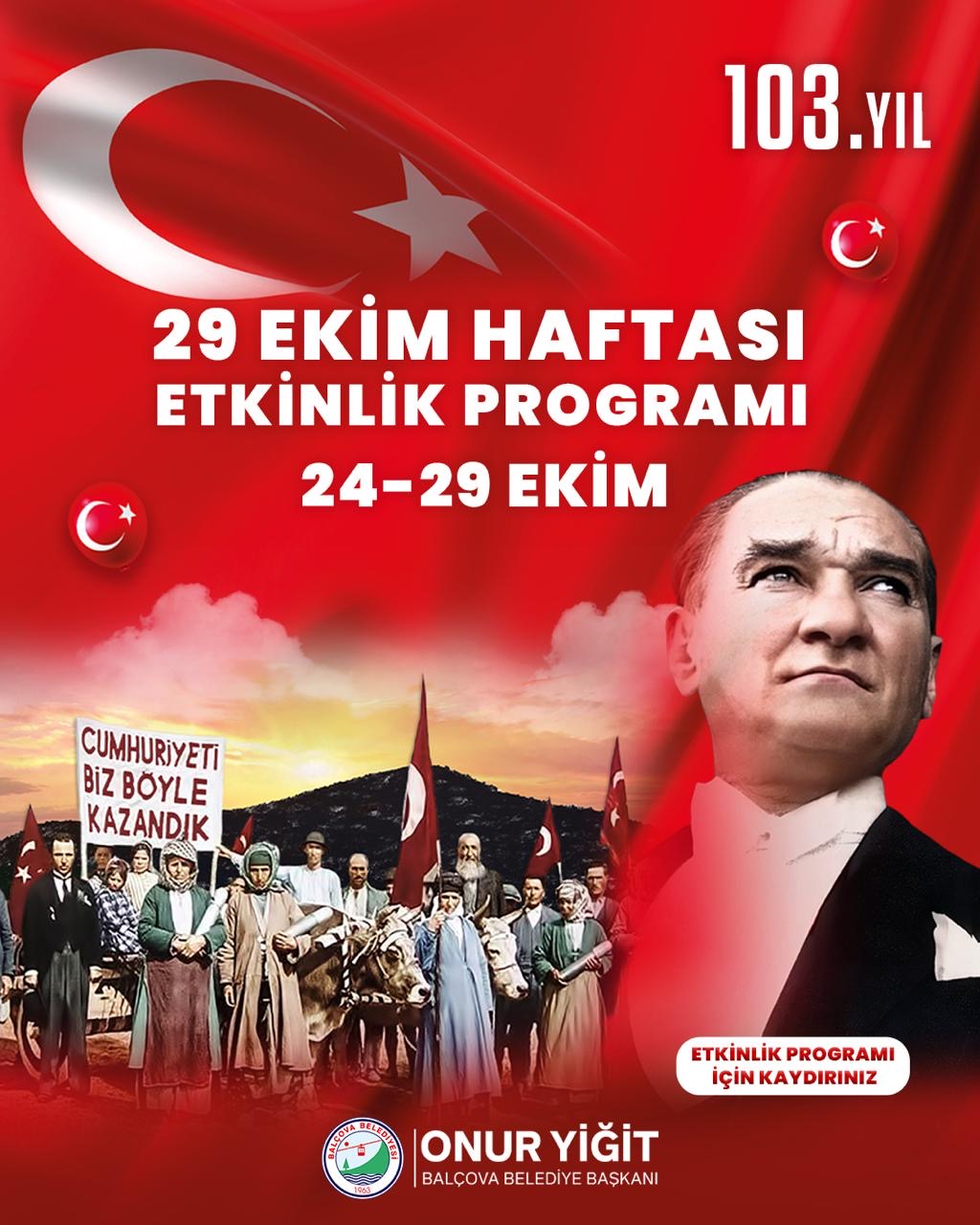 BALÇOVA’DA CUMHURİYET COŞKUSU SOKAKLARA TAŞACAK!