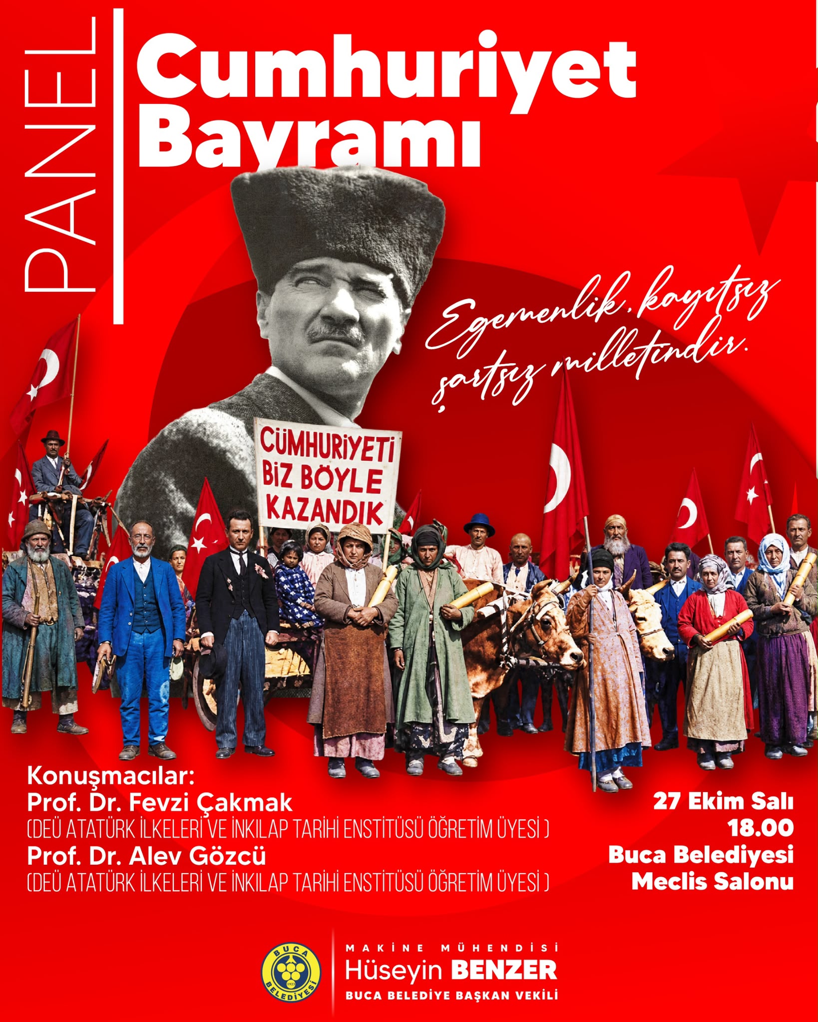 Buca’da Cumhuriyet’in 103. yılına yakışır kutlama
