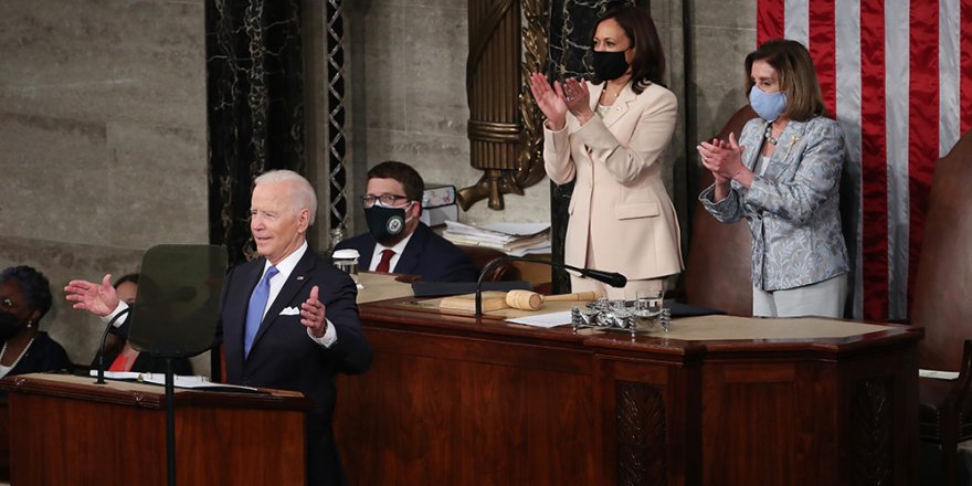 ABD Başkanı Biden ilk kez Kongre'ye hitap etti: "Amerika yeniden yükseliyor"