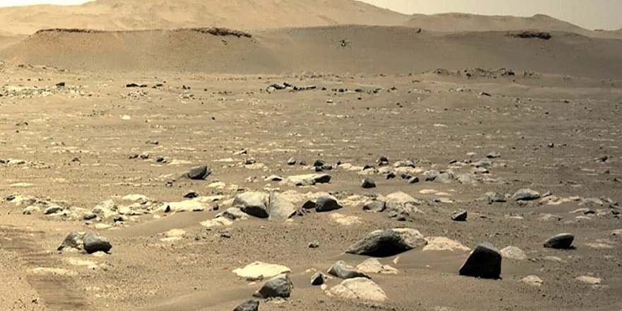 NASA paylaştı: Mars helikopteri 4. uçuşunu 117 saniyede tamamladı