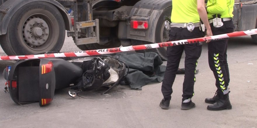 Ataşehir'de feci kaza: Beton mikserinin altında kalan motosikletli hayatını kaybetti