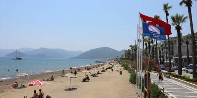 Marmaris'te mavi bayraklı plaj sayısı 24'e yükseldi