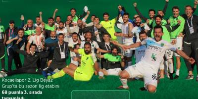 Kocaelispor TFF 1. Lig'e yükseldi