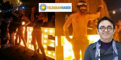 CHP'li Kuşadası Belediyesi Başkanvekili Tibet Özer, doğum günü partisinde 'sakallı erkek dansöz' oynattı!