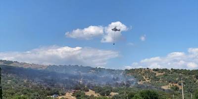 İzmir'de makilik alanda çıkan yangın söndürüldü