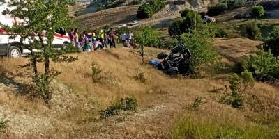 Manisa'da devrilen traktörün sürücüsü yaşamını yitirdi