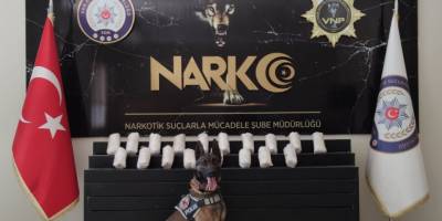 Bobi’nin katıldığı operasyonda 10 kilo metamfetamin ele geçirildi