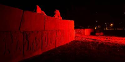 Türkiye’nin ilk milli kazı alanı Alacahöyük kırmızıya büründü