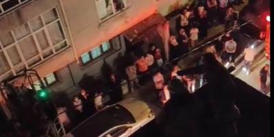 İntihar girişimini izleyen vatandaşlar arasında kavga