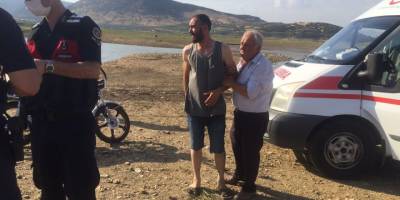 Serinlemek için girdiği baraj gölünden çıkamadı