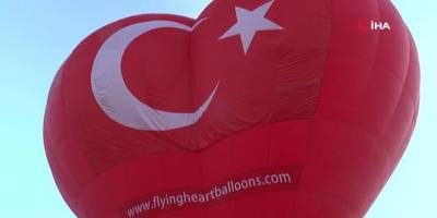 Türkiye’nin ilk figürlü balonu Kapadokya’da uçtu
