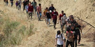 Kaçak göçmenler ormanda yakalandı