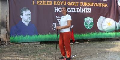 Denizli'nin tarım ve hayvancılıkla uğraşan kırsal mahallesinde golf turnuvası düzenlendi