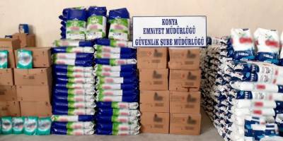 Konya’da sahte deterjan operasyonu