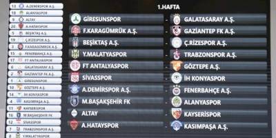 Süper Lig'in yeni fikstürü belli oldu
