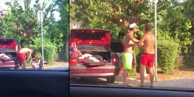 Balayı için Marmaris'e gelen çift tekme tokat birbirine girdi