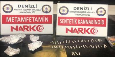 Denizli'de düzenlenen uyuşturucu operasyonlarında yakalanan 5 zanlı tutuklandı