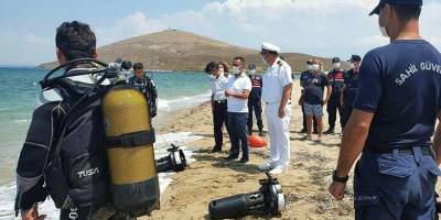 Bozcaada’da zıpkınla balık avlamak için denize giren kişi 2 gündür bulunamadı