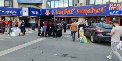 Bayram tatili dönüşü otogarda yoğunluk