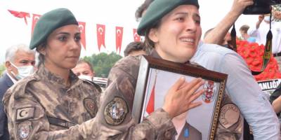 Şehit Astsubay Fatih Güney son yolculuğuna uğurlandı