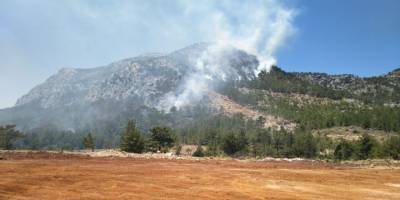 Silifke'de orman yangını devam ediyor