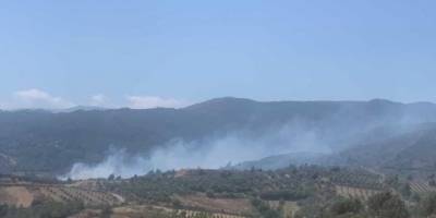 Hatay'da ormanlık alanın yakınında yeniden yangın çıktı