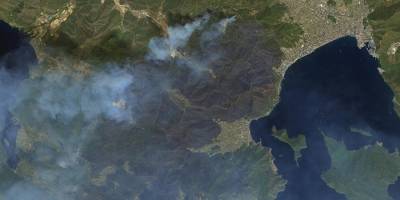 Göktürk uyduları, Manavgat ve Marmaris'teki orman yangınlarını uzaydan görüntüledi