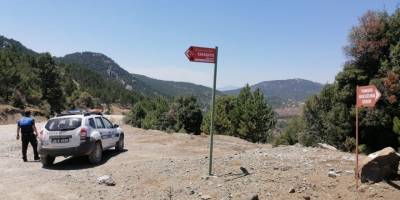 Çameli'de yangın nöbeti