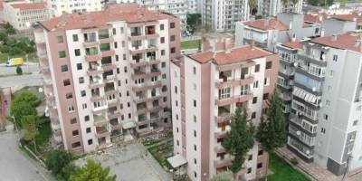 İzmir’in yıkılacak binaları havadan görüntülendi