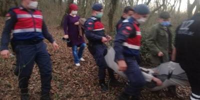 Eve dönmeyen adam ormanda baygın halde bulundu