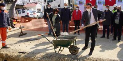 Kiraz'da kapalı pazar yerinin temeli atıldı