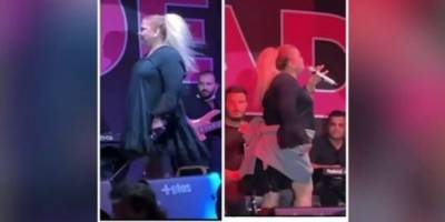 Etek uyarısına masa örtülü kombin!