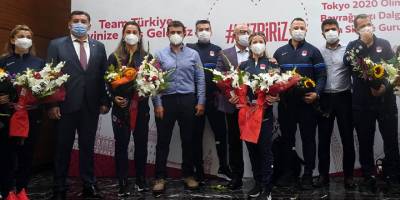 Olimpiyat kafilesi, yurda döndü