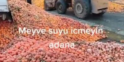 Çürümüş meyvelerin meyve suyu olduğu iddia edildi