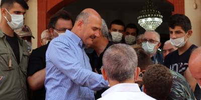 Felaket bölgesindeki ilk Cuma namazı