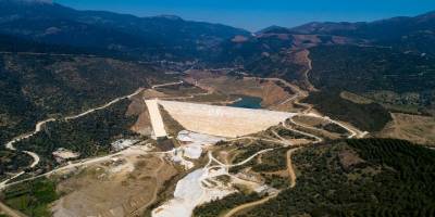 İzmir Ödemiş'e yapılan Rahmanlar Barajı'nda su tutulmaya başlandı